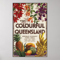 Visit colourful Queensland Print