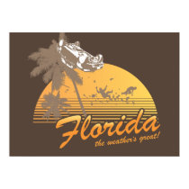 Visit Florida, the Weather's Great - hurricane posters