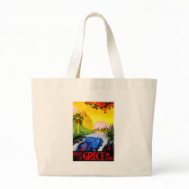 Visit Greece ~ Vintage Automobile Travel Ad Tote Bag