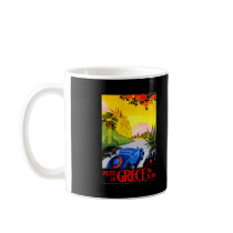 Visit Greece ~ Vintage Automobile Travel Ad Coffee Mug