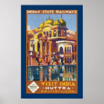 Visit India ~ Muttra Print