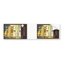 Visit India Vintage Travel Art Bumper Stickers