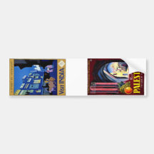 Visit India Vintage Travel Art Bumper Stickers