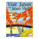 Visit Japan Vintage Travel Art Post Cards