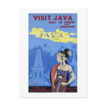 Visit Java Postcard