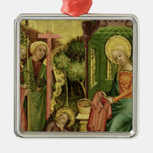 Visit of the Angel, from the right wing Christmas Tree Ornaments