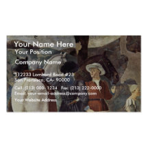 Visit Of The Queen Of Sheba With Solomon. Business Cards