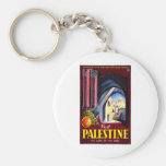 Visit Palestine Holy Land Vintage Travel Art Keychain
