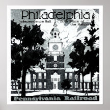 Visit Philadelphia on the Pennsylvania Railroad Posters