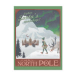 Visit Santa's workshop at the North Pole: postcard