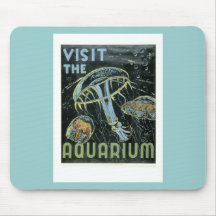 Visit the Aquarium - WPA Poster - Mouse Pad