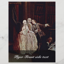 Visit The Library By Longhi Pietro (Best Quality) Full Color Flyer