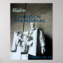Visit the Lincoln Memorial by Magic Bus poster