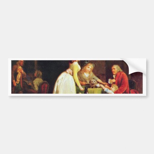 Visit To Grandfather By Boilly Louis-Léopold (Best Bumper Sticker