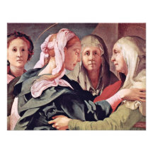 Visitation  By Pontormo Jacopo Invite