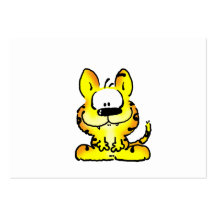 Visitenkarte mit Kuscheltiger