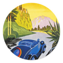 Visitez La Grece En Auto - Vintage Travel Poster Stickers