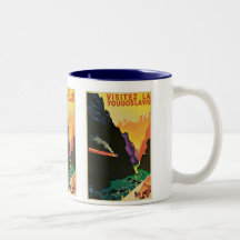 Visitez La Yougoslavie Coffee Mugs