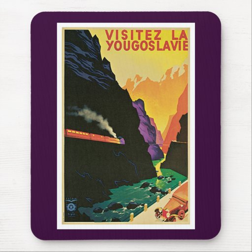 Visitez La Yougoslavie Mouse Pads