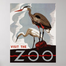 Visitez l'affiche de zoo