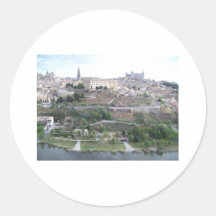 Vista de Toledo Round Sticker