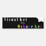 Visual Kei vs Oshare Kei Bumper Sticker