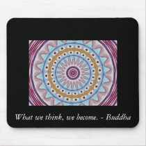 Visual Prayer Design with ZEN Buddhist Quote Mouse Pads