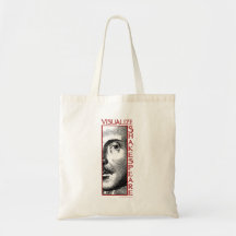 Visualize Shakespeare Canvas Bags