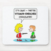 vitamin enriched chocolates dieting mousepad