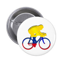 Vitesse colombienne de bicyclette de drapeau de cy badges