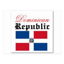 Vitesse de drapeau de la République Dominicaine Cartes Postales