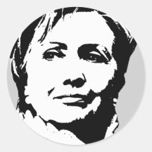 Vitesse de Hillary Clinton Autocollants Ronds