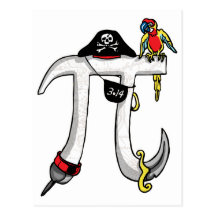 Vitesse de jour du pirate pi cartes postales