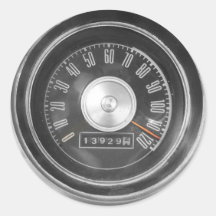 Vitesse vintage adhésifs ronds