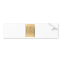 Vitruvian man. bumper sticker