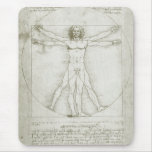 Vitruvian Man by Leonardo da Vinci, Renaissance Mousepad