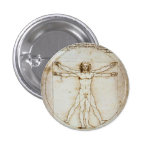 Vitruvian Man Tiny Button
