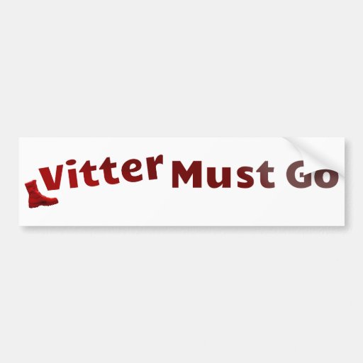 Vitter Must Go Bumper Stickers