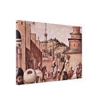 Vittore Carpaccio - Baptism of believers Stretched Canvas Prints