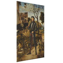 Vittore Carpaccio - Young Knight in a Landscape Gallery Wrapped Canvas