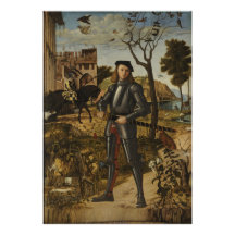 Vittore Carpaccio - Young Knight in a Landscape Photo Art
