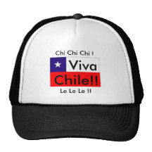 Viva, Chile!! CHILE, Chi Chi Chi !  Le Le Le !! Mesh Hats