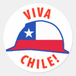 Viva Chile! Round Stickers
