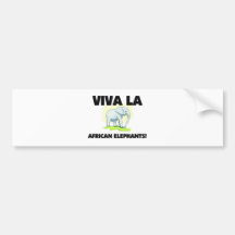 Viva La African Elephants Bumper Sticker