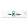 Viva la Cure - Teal Ribbon Bumper Sticker