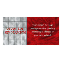 Viva La Evolucion Photo Greeting Card
