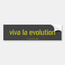 viva la evolution bumper sticker