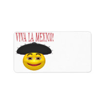 Viva La Mexico Address Label