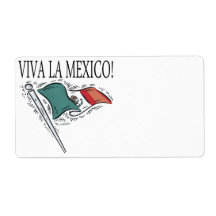 Viva La Mexico Custom Shipping Labels