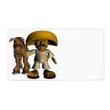 Viva La Mexico Personalized Shipping Label